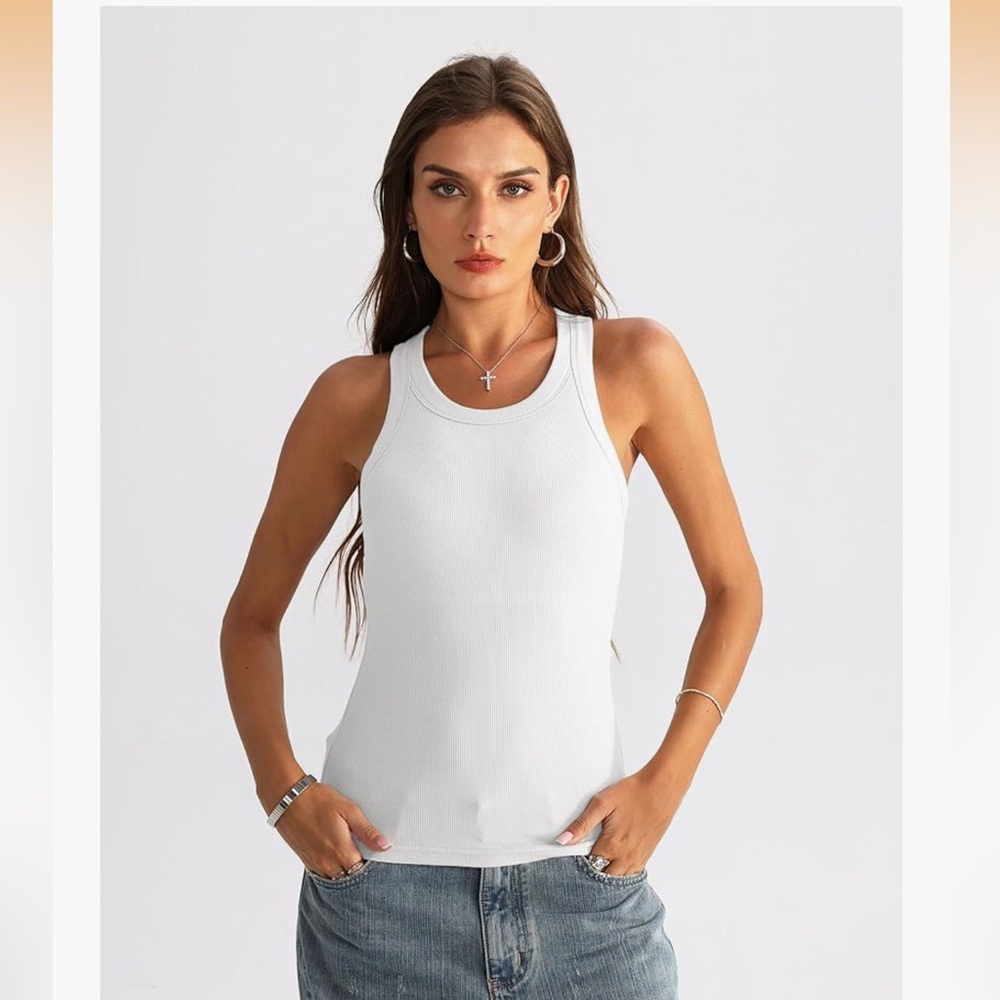 Women's White Tank Top